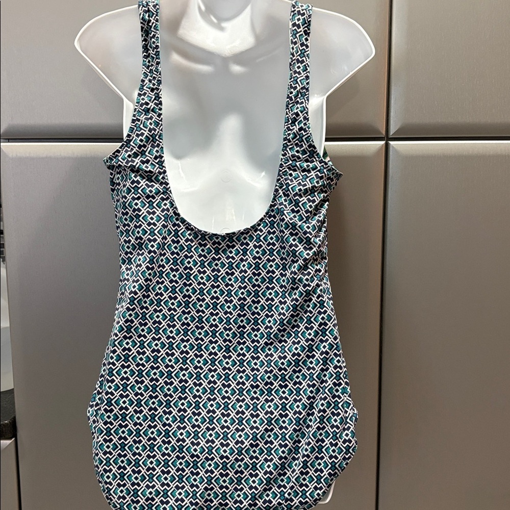 Tropical Leaf Print Swimsuit, it is REVERSIBLE! - Picture 4 of 5